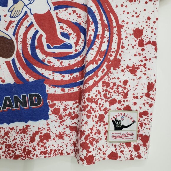 Mitchell & Ness Retro New England Patriots T Shirt 3XL NFL Team Burst Sublimated - Picture 6 of 9